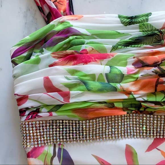 Cache Long Floral Evening Gown Garden Party Dress - Picture 11 of 13